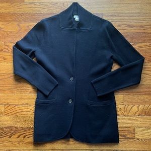 J. Crew Classic Black Sweater Blazer